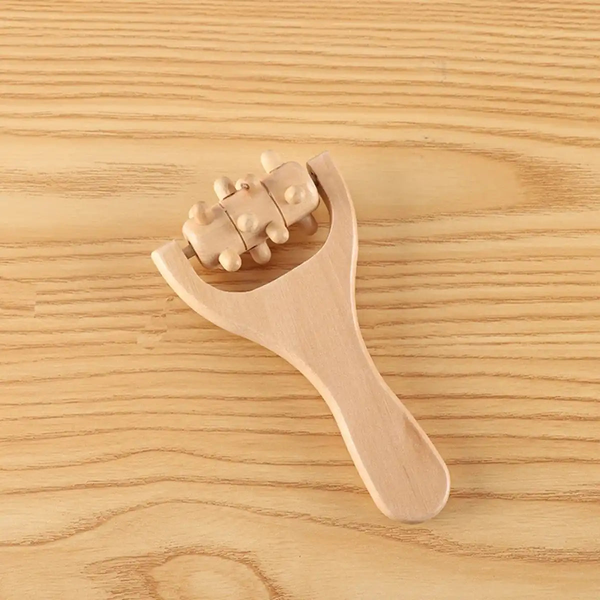 Wooden Roller Massager for Face, Neck, Shoulder & Body Relaxation