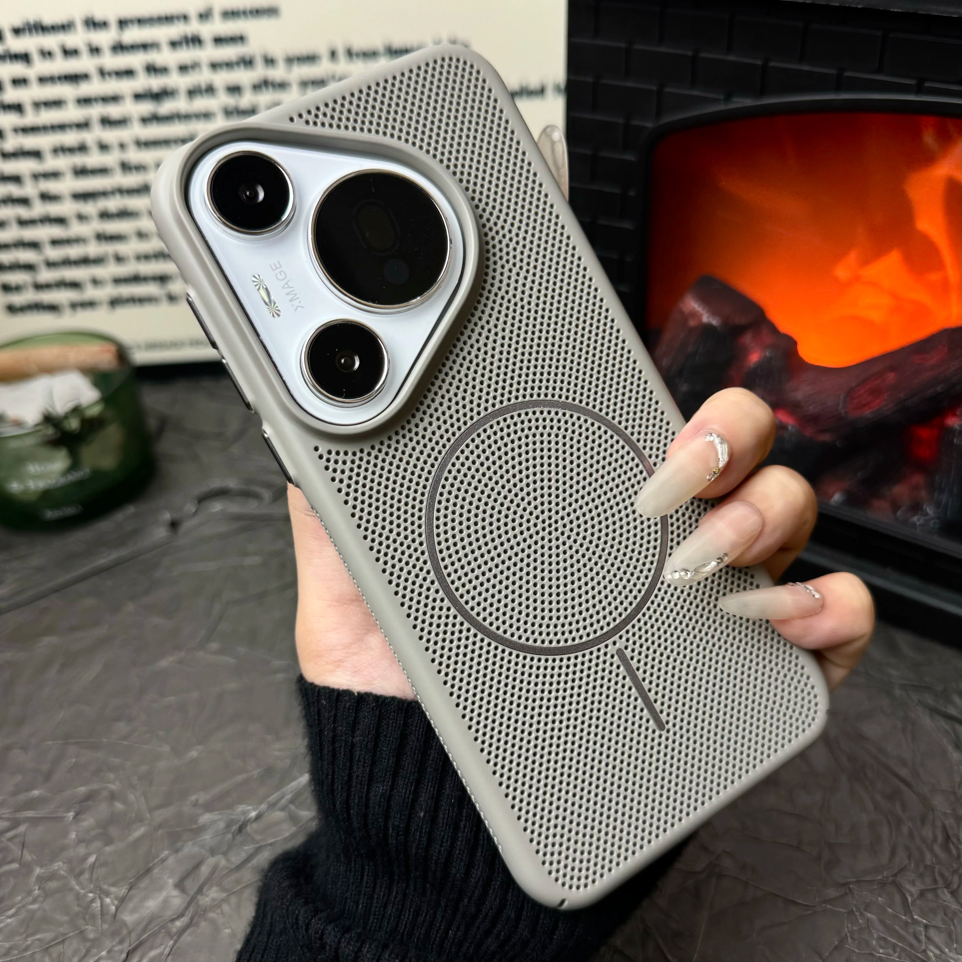 MagSafe Cooling Grid Case for Huawei Pura 80 70 Pro Ultra
