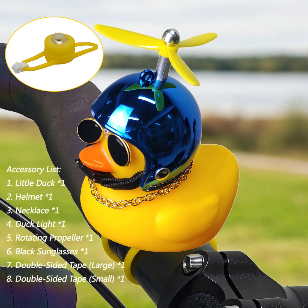 Yellow Duck Bicycle Bell Cute Cartoon Duck Bike Light Accessory