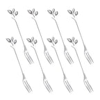 Leaf Coffee Spoon Set Stainless Steel – Gold & Silver Dessert Stirring Spoons