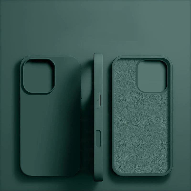 Original Liquid Silicone Case for iPhone 17 16 15 14 13 12 11 Pro Max