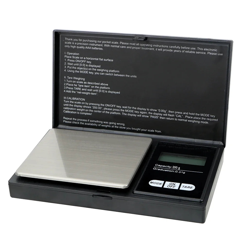 200g 0.01g Digital Pocket Scale Precision Gram Scale