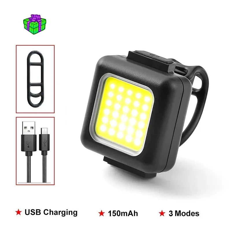 Rechargeable Bike Light Set Front & Rear USB Bicycle Lamp