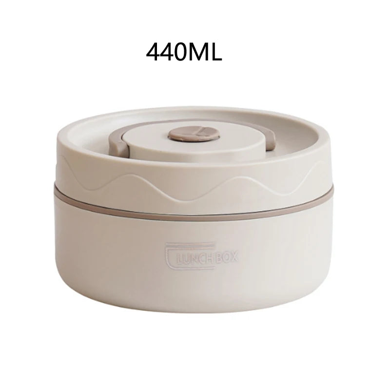 304 Stainless Steel Insulated Lunch Box Double Layer Sealed Food Container with Bag