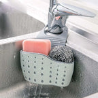 Adjustable Sink Hanging Basket Faucet Sponge & Soap Organizer