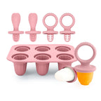Baby Teething Popsicle Mold 4/6 Cavity – DIY Milk Ice Cream Stick Tray