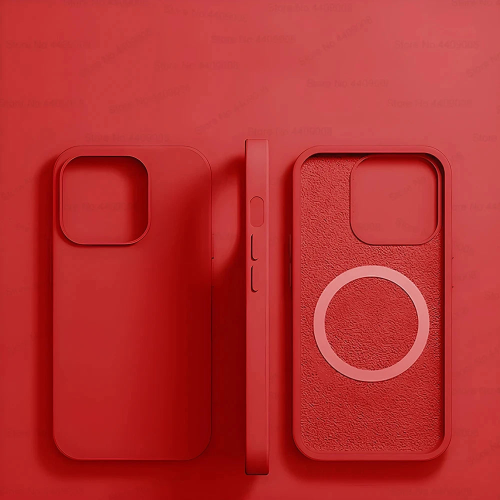 MagSafe Magnetic Silicone Case for iPhone 11 12 13 14 15 Pro Max