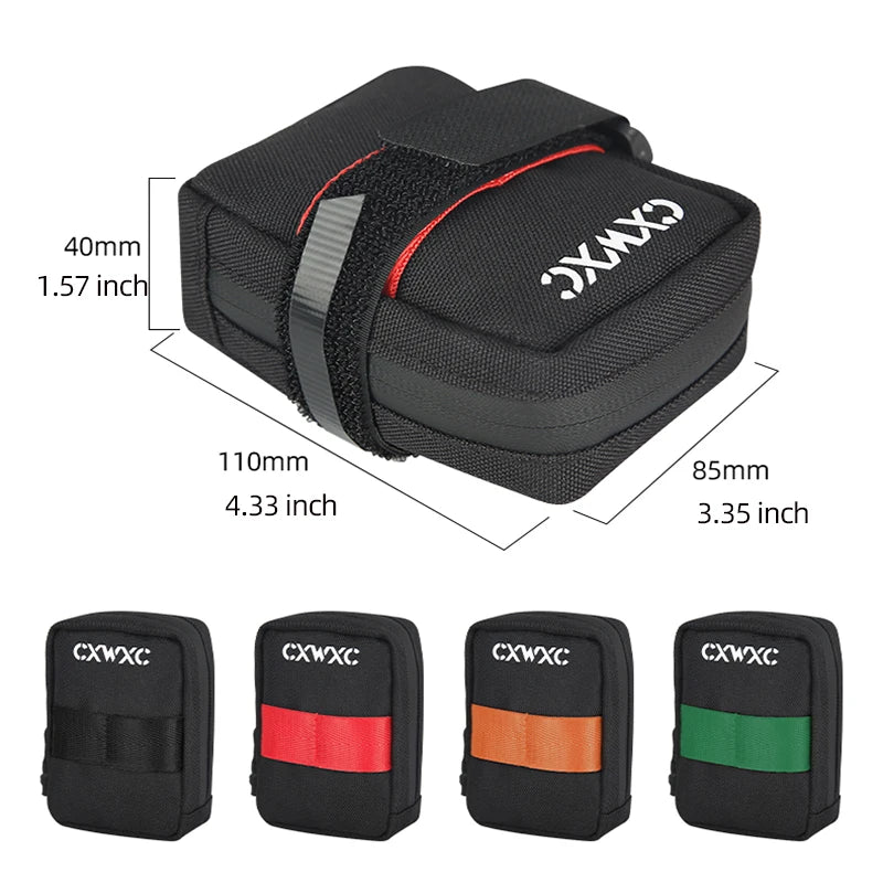 Mini Waterproof Bike Saddle Bag 0.35L Lightweight Cycling Storage Bag Secondary image