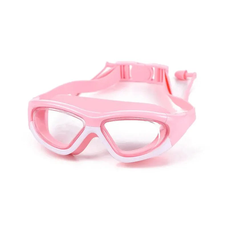 Kids Swimming Goggles Anti-Fog Waterproof Large Frame