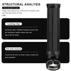 Lock-On MTB Handlebar Grips Ergonomic Anti-Slip Shockproof Rubber