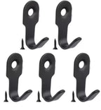 Mini Stainless Steel J Hooks Wall-Mounted Storage Hooks Set