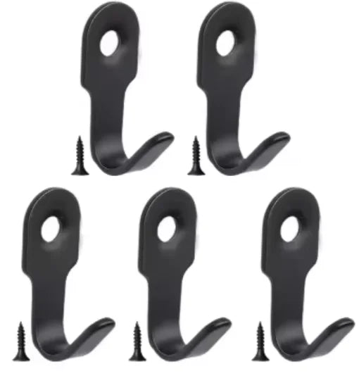 Mini Stainless Steel J Hooks Wall-Mounted Storage Hooks Set