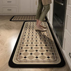 Kitchen Mat Absorbent Printed Rug Non-Slip Long Floor Carpet