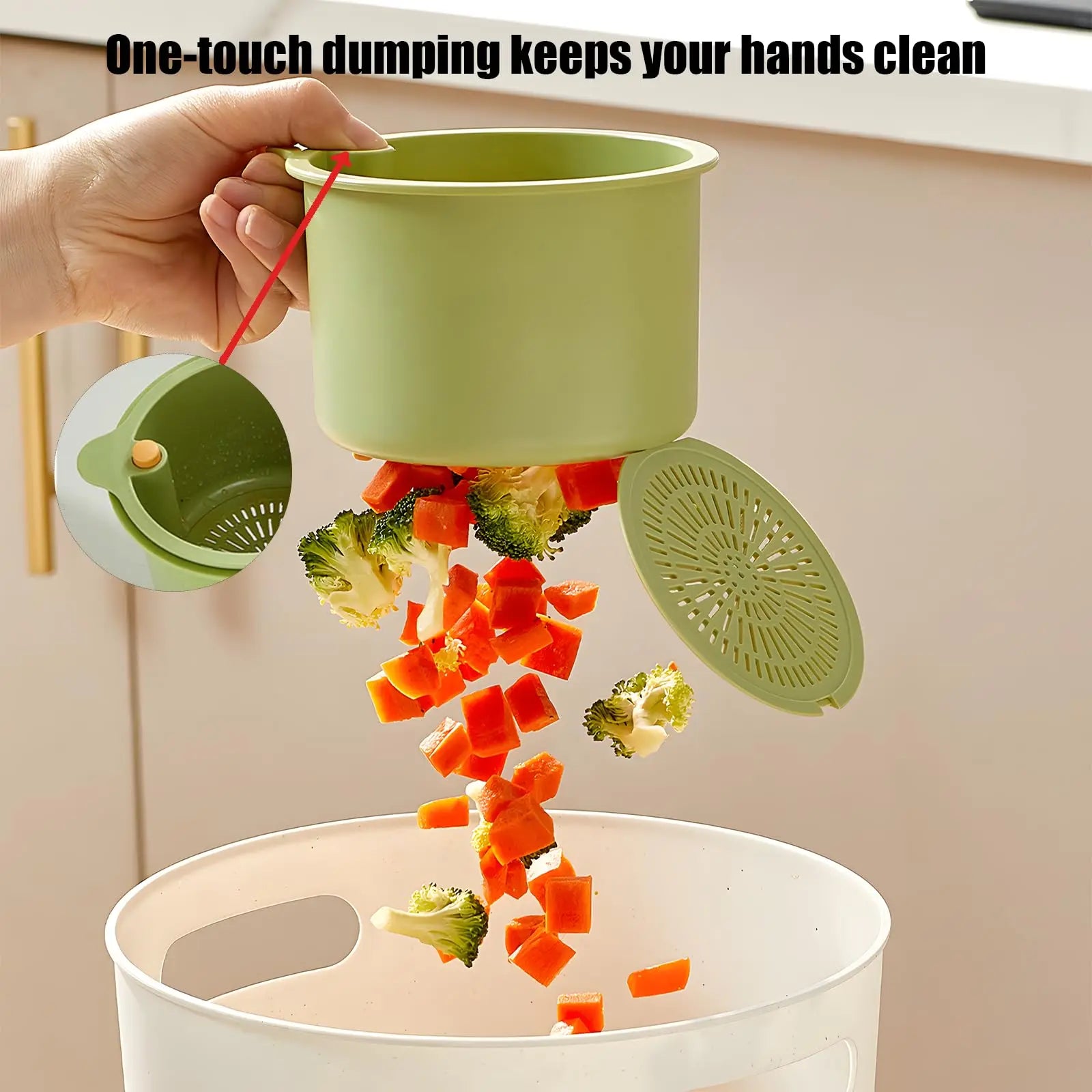 Self Cleaning Sink Strainer Waste Catcher Basket Secondary image