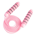 Ball Bearing Speed Jump Rope Foam Handle Tangle-Free Fitness