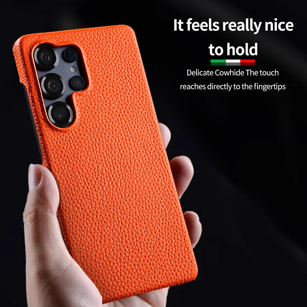MagSafe Magnetic Leather Case for Samsung S24 S25 S26 Ultra Plus Cover