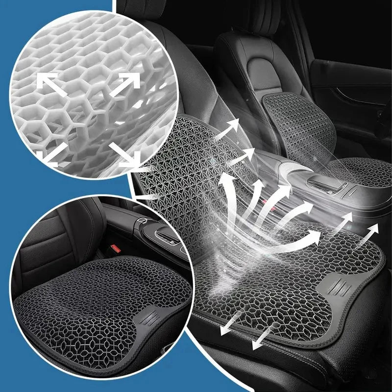 Honeycomb Gel Seat Cushion Ergonomic Breathable Washable Car Office