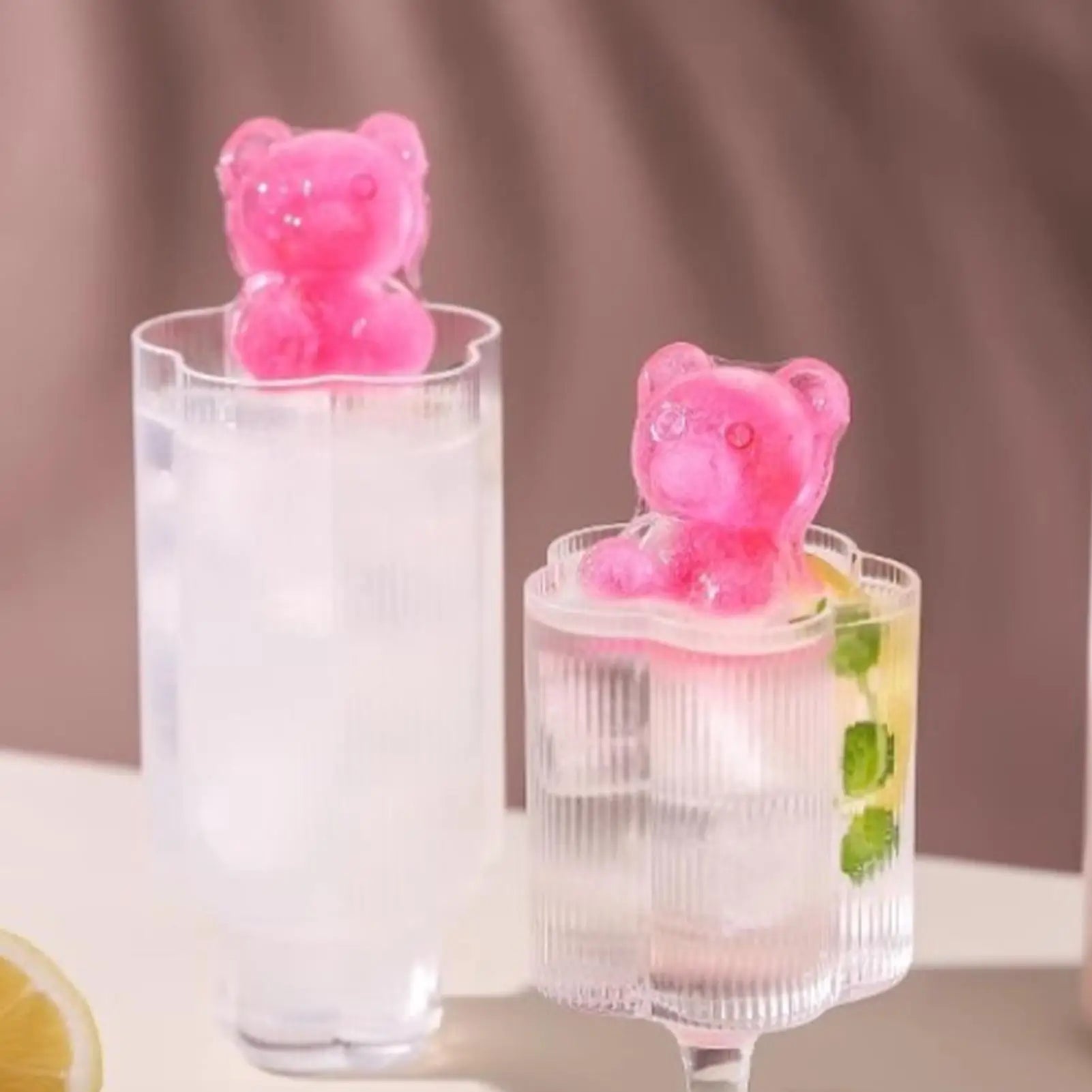 Bear Ice Cube Mold UK Silicone Food Grade Ice Tray & Freezer Molds