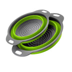 Collapsible Silicone Colander Foldable Drain Basket