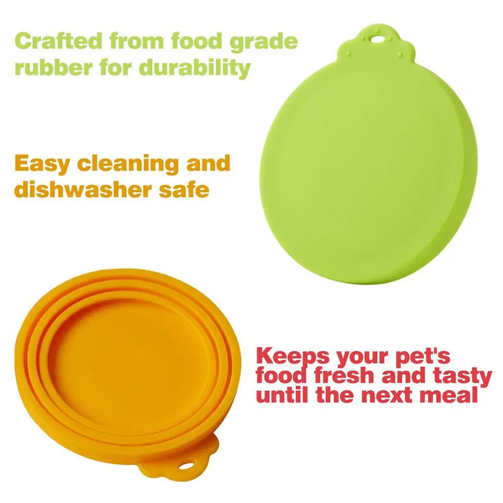 3 in 1 Silicone Can Lid Cover Reusable Fresh Food Storage Seal Lid
