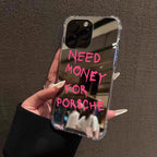Graffiti Mirror Acrylic Case for iPhone 11 12 13 14 15 16 17 Pro Max