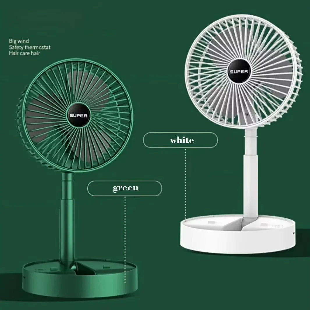 8 Inch Portable Desk Fan UK Oscillating Foldable Cooling Fan
