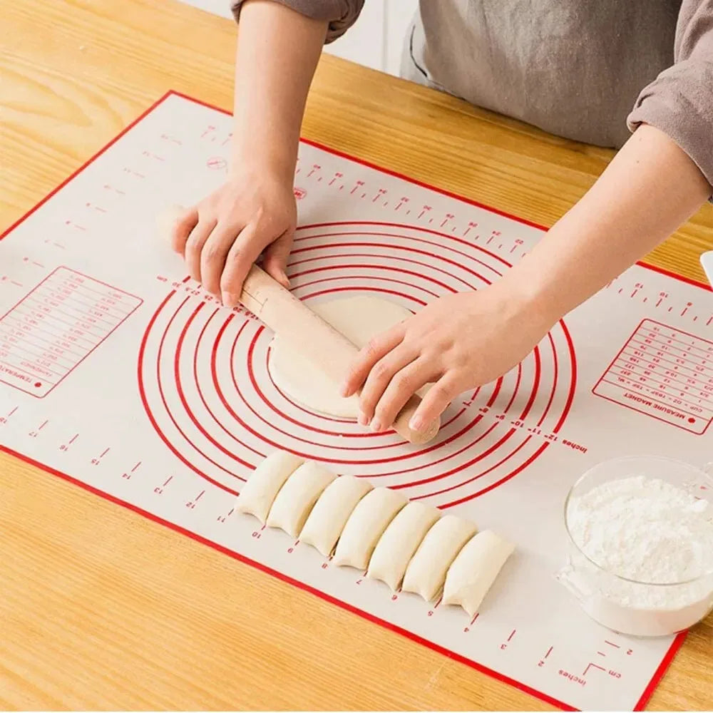 UNTIOR Silicone Baking Mat Non-Stick Dough Kneading & Pizza Rolling Pad