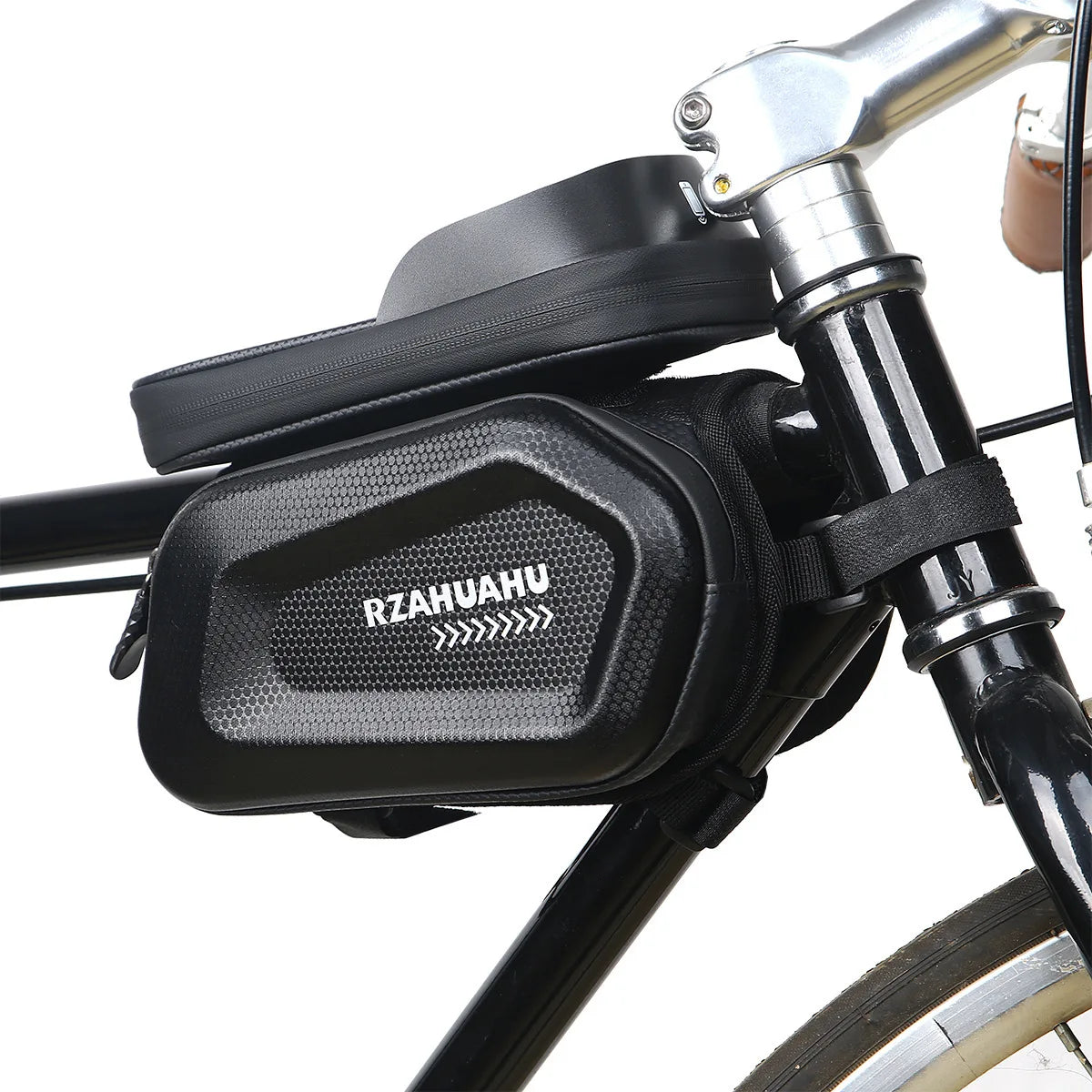 Waterproof Bike Phone Holder Top Tube Bag MTB Road Reflective Secondary image