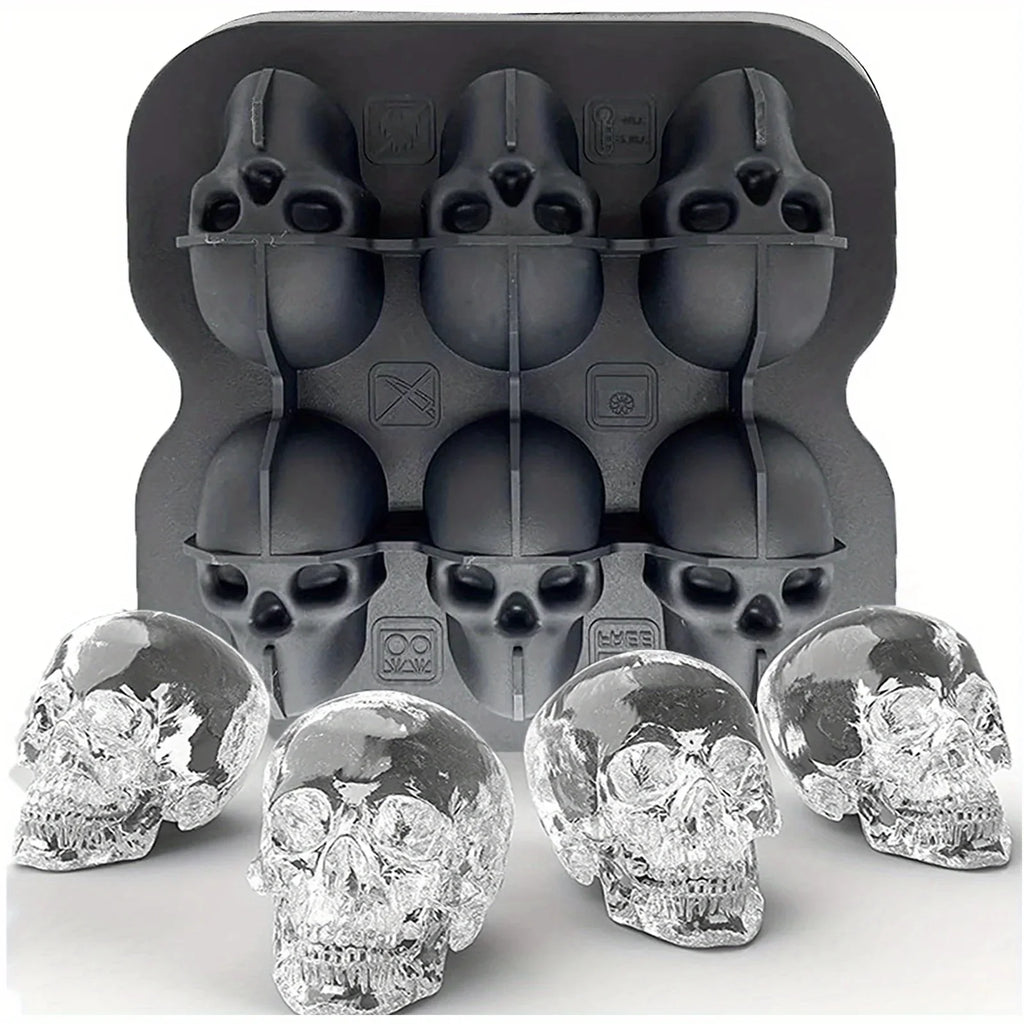 Diamond Rose Gun Shape Ice Cube Mold Silicone Cocktail Ice Maker Tray
