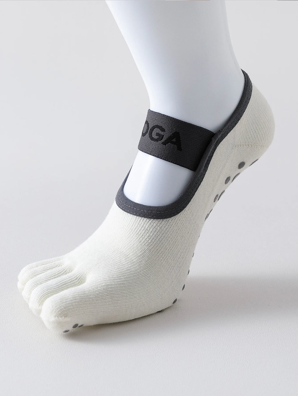 Women Five Toe Yoga Socks Non Slip Grip Pilates Fitness Barre Dance