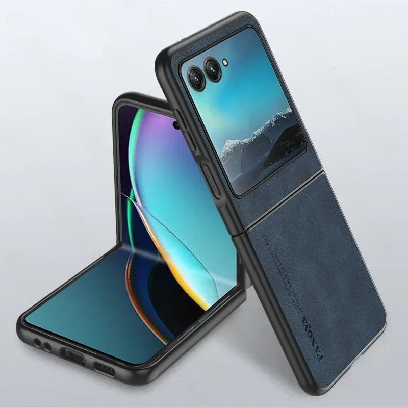 Premium Leather Shockproof Case for Motorola Razr 70 60 50 40 Ultra