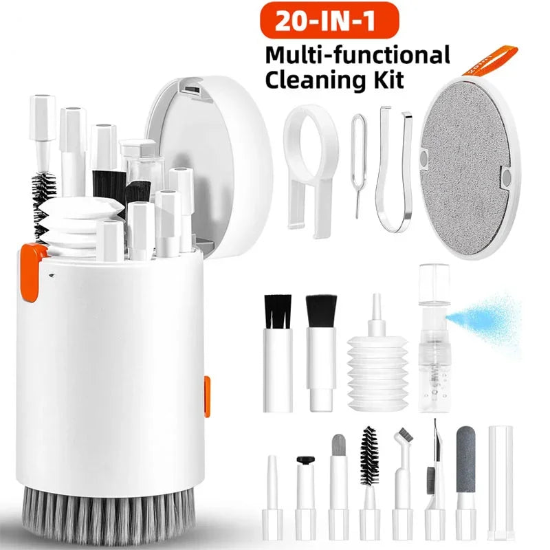 20 in 1 Multi-Functional Cleaning Tool Kit Brush Pen for Keyboard Camera Laptop