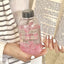 600ml Cute Bow Water Bottle Leak Proof Portable Drink Cup