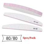 5Pcs Nail File Set Professional Grit Manicure Buffer Kit