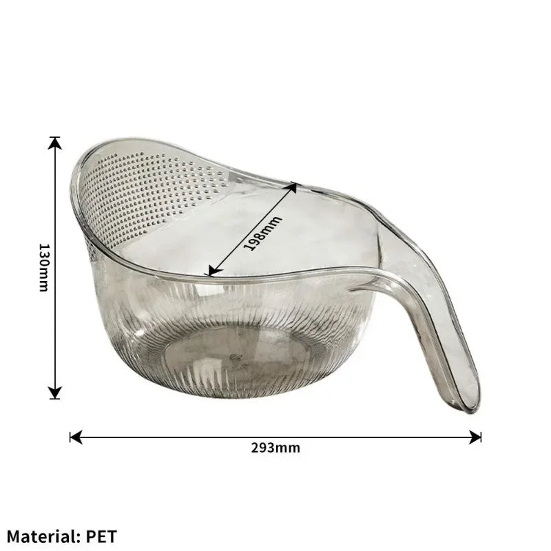 Rice Washing Bowl Plastic Colander Sieve