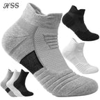 Anti-Slip Football Socks Men Breathable Cotton Soccer Socks 3 Pairs