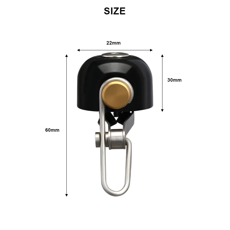 Retro Copper Bicycle Bell Loud Clear Sound MTB Road Handlebar