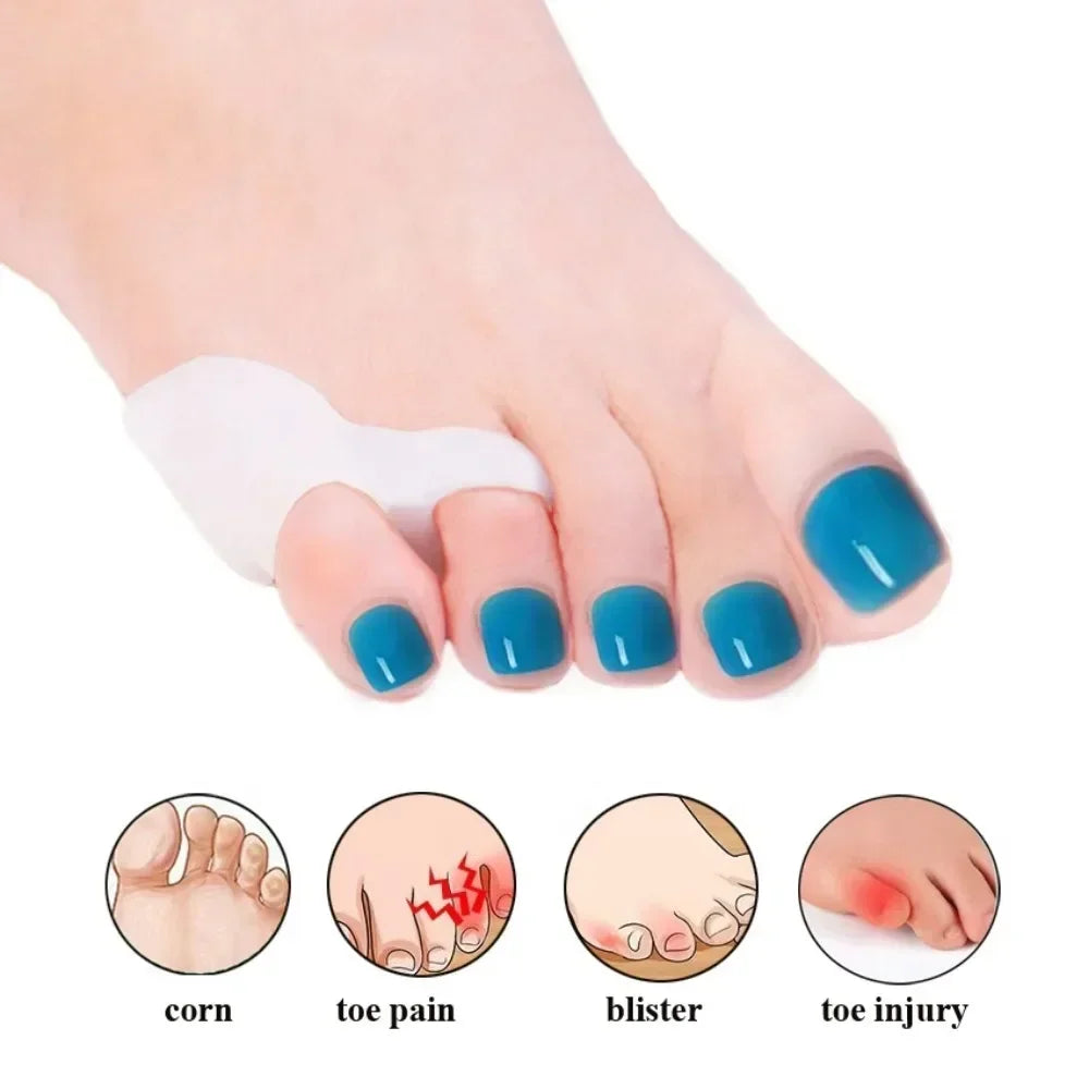 2pcs Silicone Toe Separators Bunion & Foot Care Protector UK