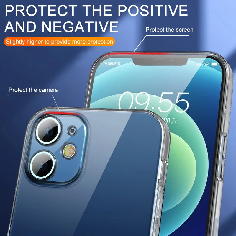 Ultra Thin Clear Case for iPhone 17 16 15 14 13 12 11 Pro Max Cover