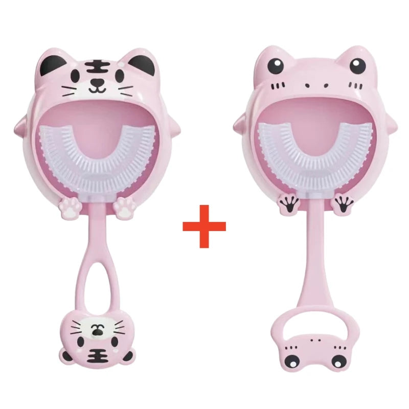 360° U Shape Baby Toothbrush Soft Silicone Kids Teeth Brush