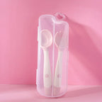 Baby Silicone Spoon & Fork Set Soft Bendable Toddler Feeding Utensils