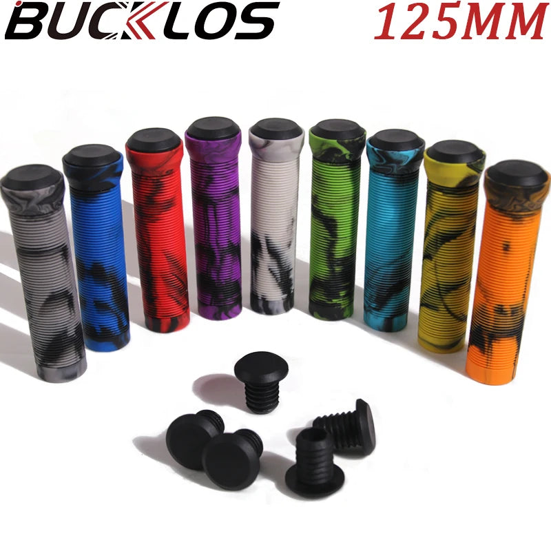 MTB 125mm Handlebar Grips 22.2mm Shockproof Anti-Slip Rubber Cover Main image