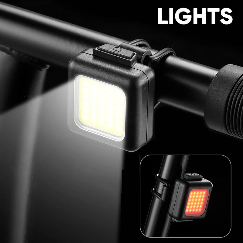 Rechargeable Bike Light Set Front & Rear USB Bicycle Lamp Secondary image