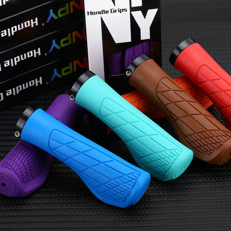 MTB Handlebar Grips Lock-On Anti-Slip Soft Rubber 22.2mm Bike