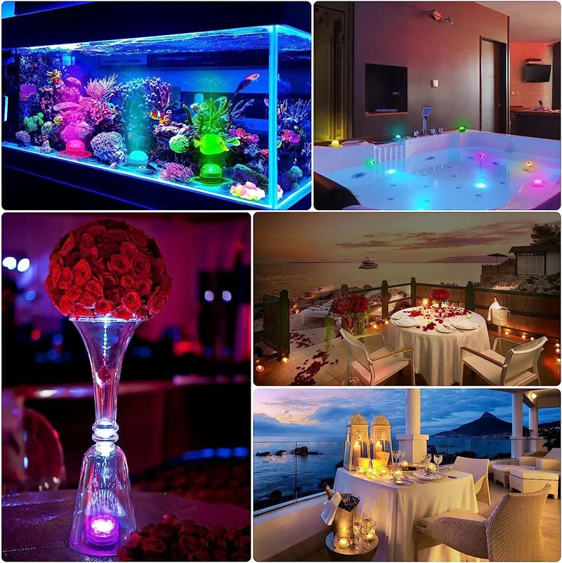 Submersible RGB LED Underwater Lights with Remote Control Main image