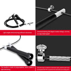 Steel Wire Speed Jump Rope Adjustable Tangle-Free Home Gym Cardio