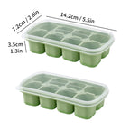 Mini Silicone Ice Cube Tray UK 8 Grid Ice Mold With Lid| Whisky Ice Maker