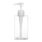 650ML Square Soap Dispenser Clear Liquid Shampoo & Lotion Pump Bottle