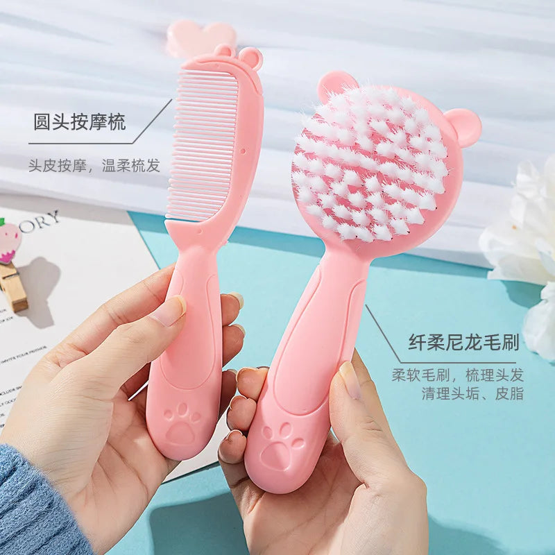 Baby Hair Brush & Comb Soft Shampoo Brush for Newborns Secondary image