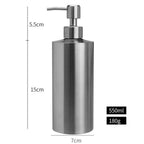 Stainless Steel Hand Wash Dispenser Anti-Rust Refillable Bathroom Bottle